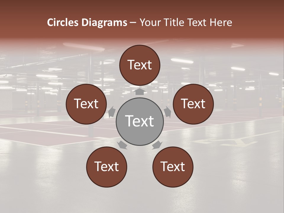 Column Garage Neon PowerPoint Template