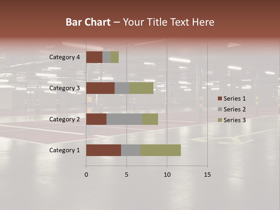Column Garage Neon PowerPoint Template