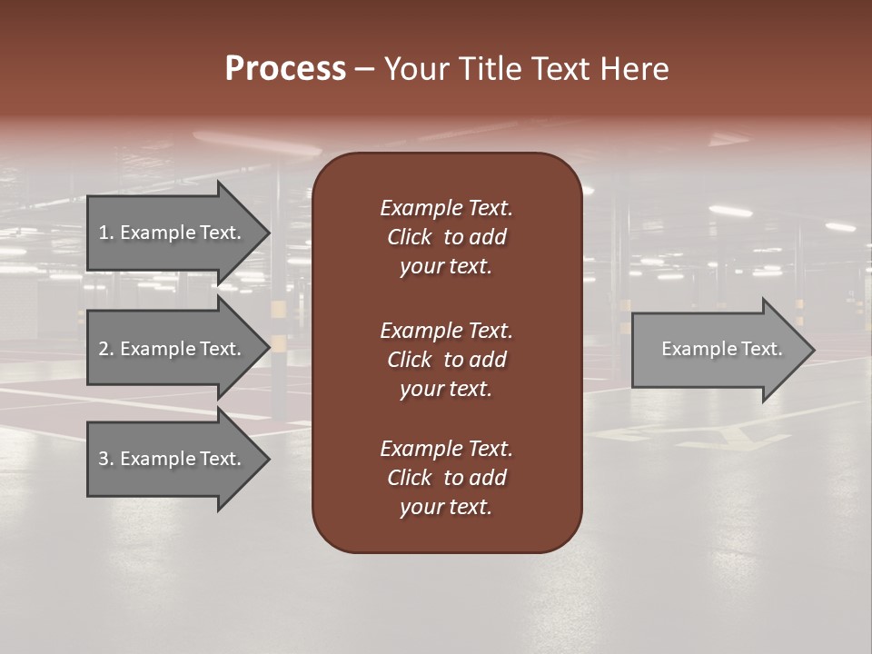 Column Garage Neon PowerPoint Template