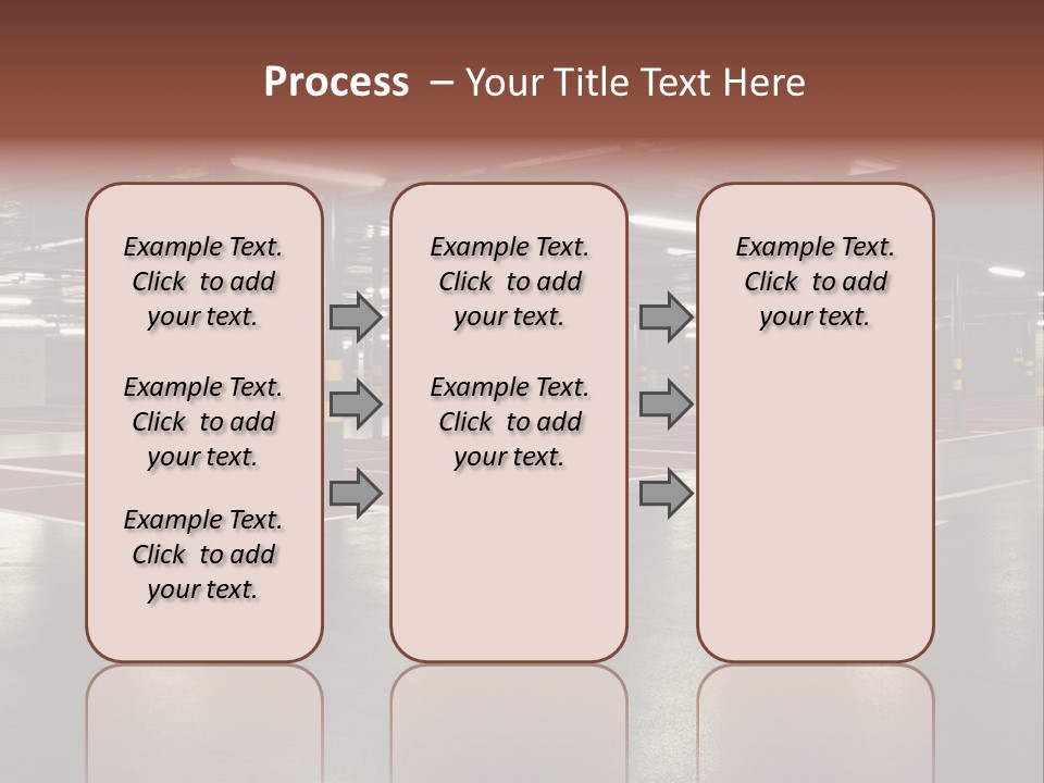 Column Garage Neon PowerPoint Template