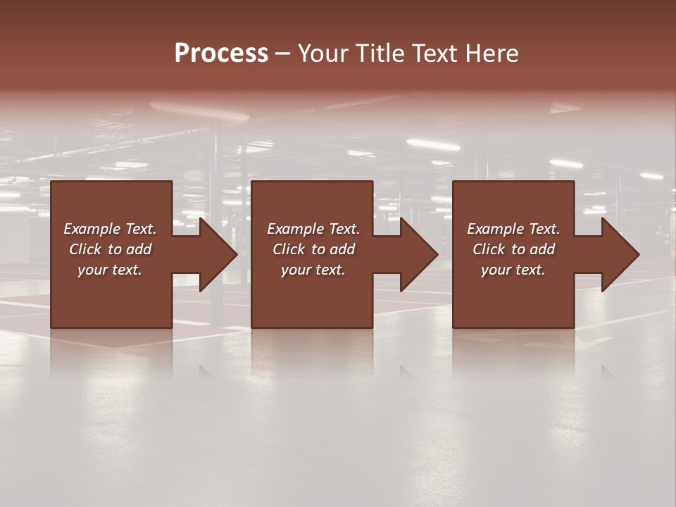 Column Garage Neon PowerPoint Template