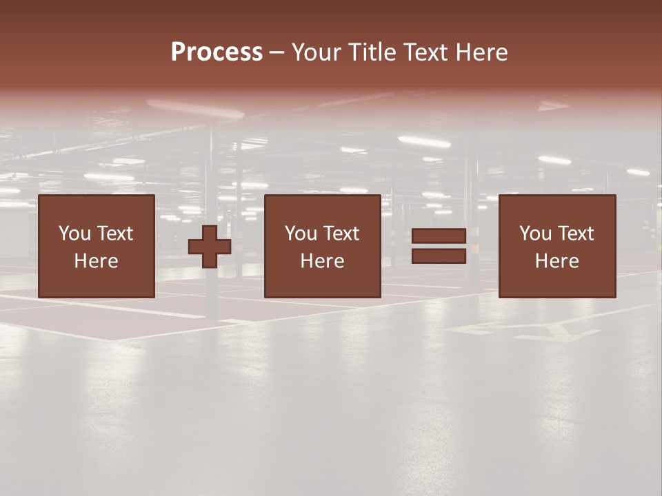 Column Garage Neon PowerPoint Template