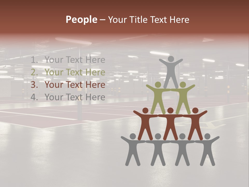 Column Garage Neon PowerPoint Template