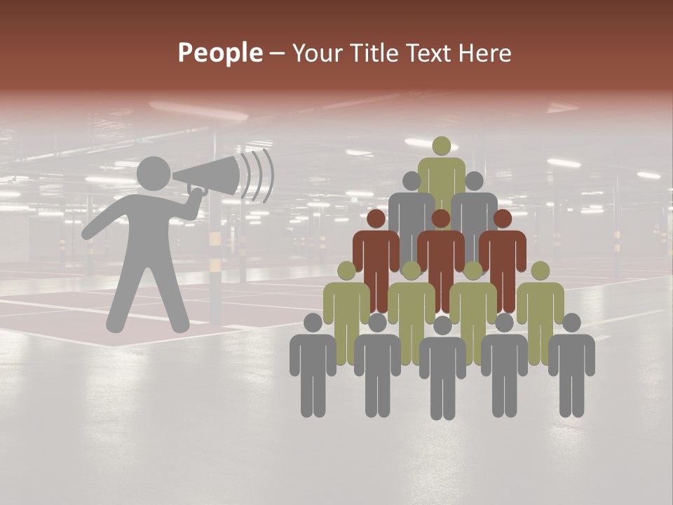 Column Garage Neon PowerPoint Template