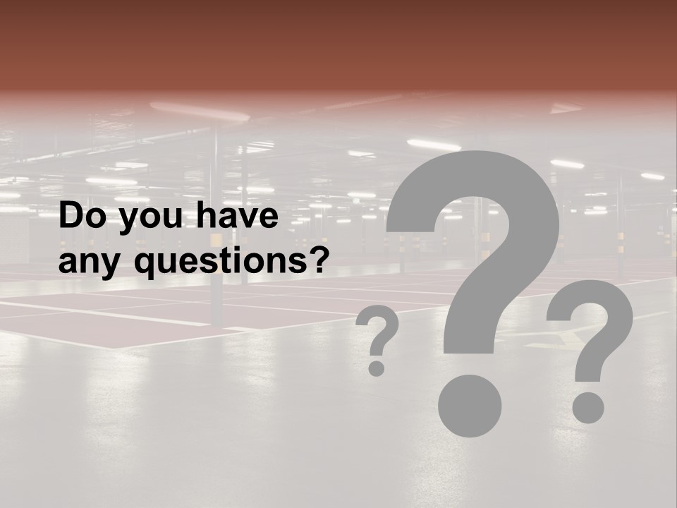 Column Garage Neon PowerPoint Template