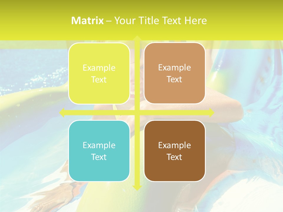 Swim Wear Aquapark Vacations PowerPoint Template