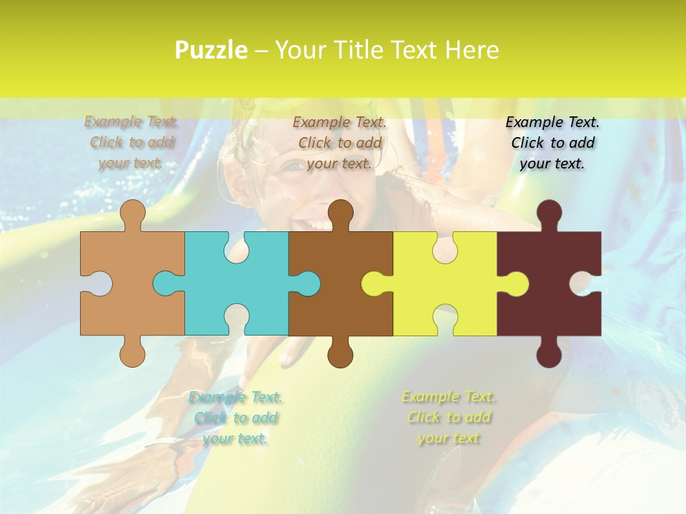 Swim Wear Aquapark Vacations PowerPoint Template