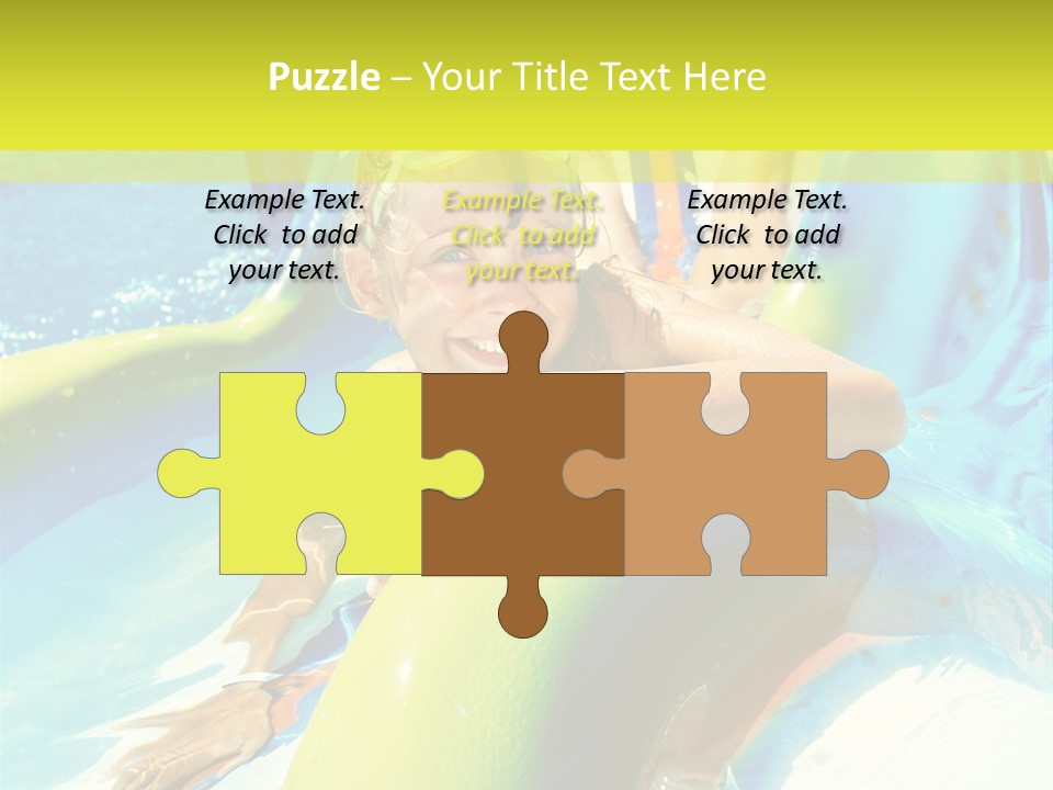 Swim Wear Aquapark Vacations PowerPoint Template