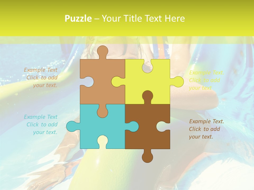 Swim Wear Aquapark Vacations PowerPoint Template