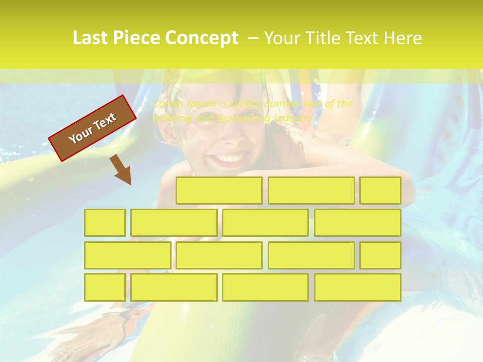 Swim Wear Aquapark Vacations PowerPoint Template