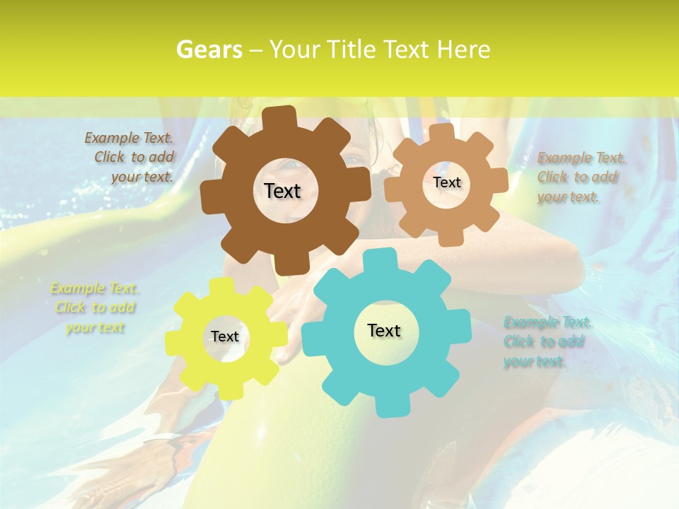 Swim Wear Aquapark Vacations PowerPoint Template