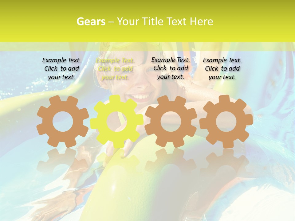 Swim Wear Aquapark Vacations PowerPoint Template