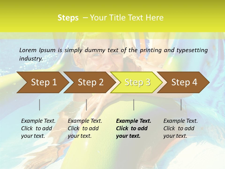 Swim Wear Aquapark Vacations PowerPoint Template