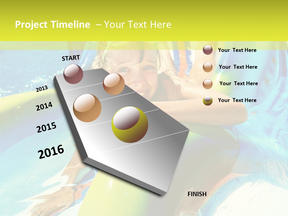 Swim Wear Aquapark Vacations PowerPoint Template