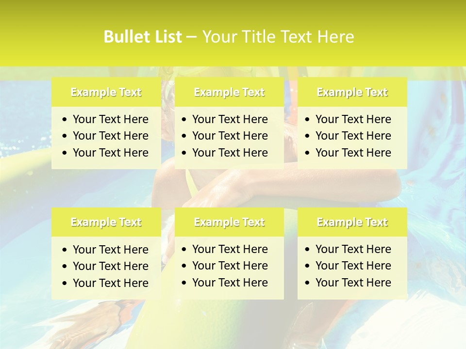 Swim Wear Aquapark Vacations PowerPoint Template