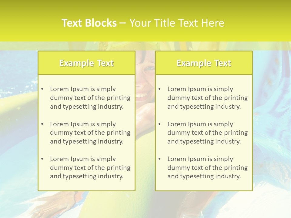 Swim Wear Aquapark Vacations PowerPoint Template
