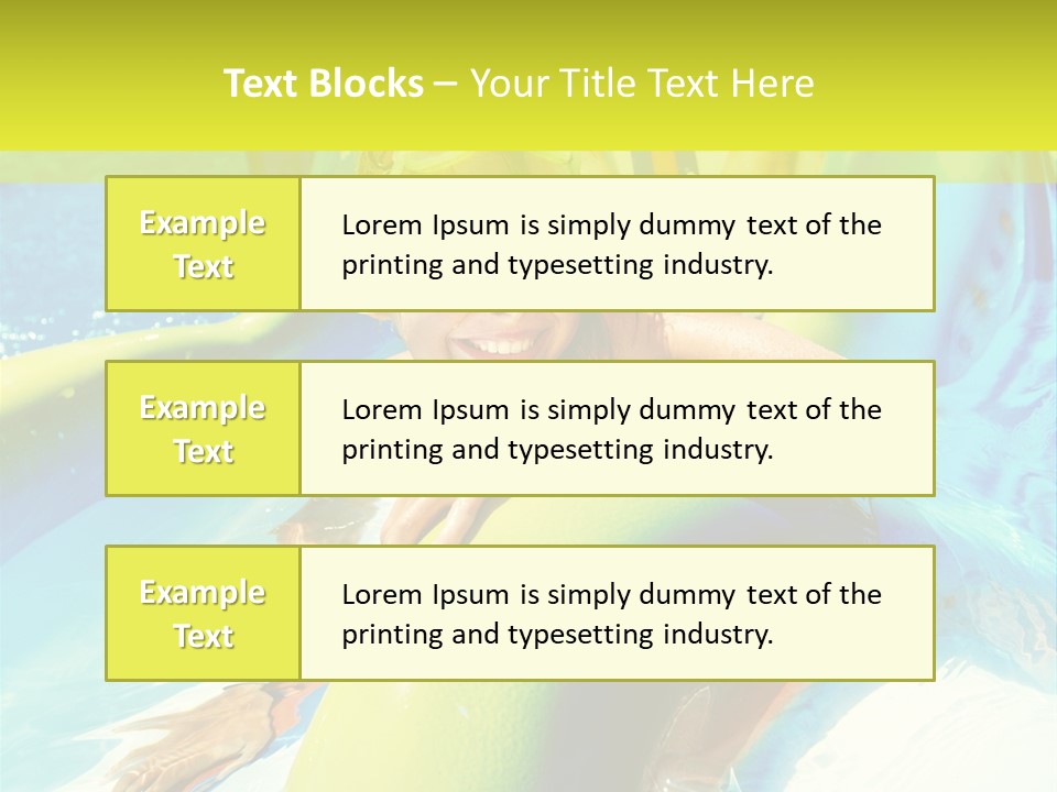 Swim Wear Aquapark Vacations PowerPoint Template