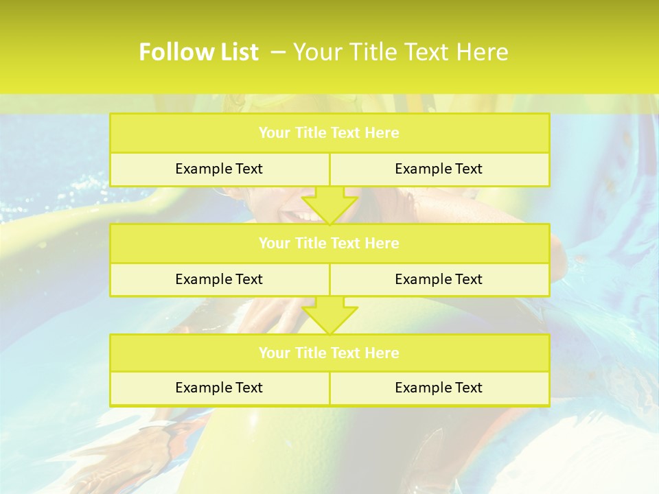 Swim Wear Aquapark Vacations PowerPoint Template