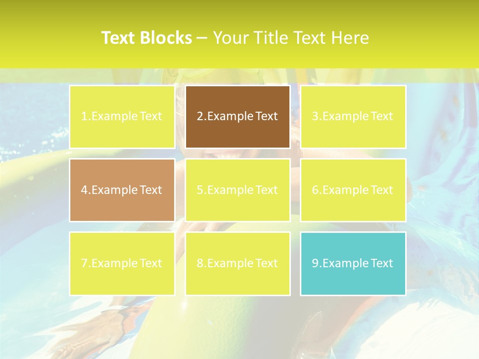 Swim Wear Aquapark Vacations PowerPoint Template