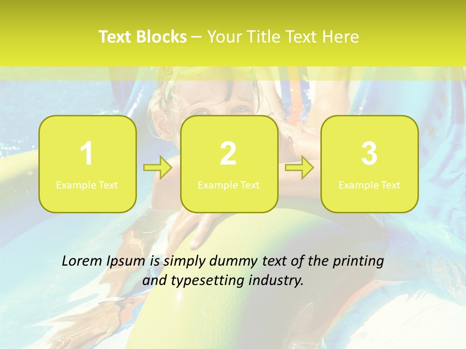 Swim Wear Aquapark Vacations PowerPoint Template