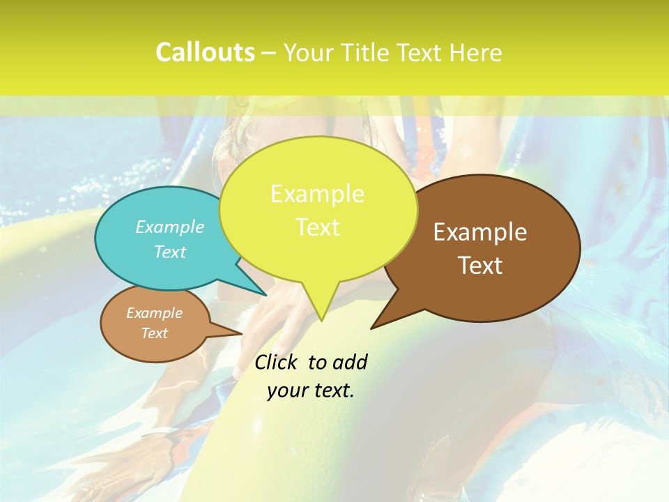 Swim Wear Aquapark Vacations PowerPoint Template