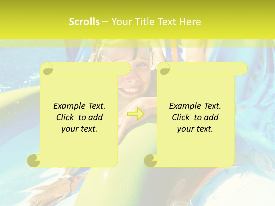 Swim Wear Aquapark Vacations PowerPoint Template