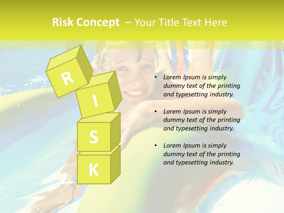 Swim Wear Aquapark Vacations PowerPoint Template