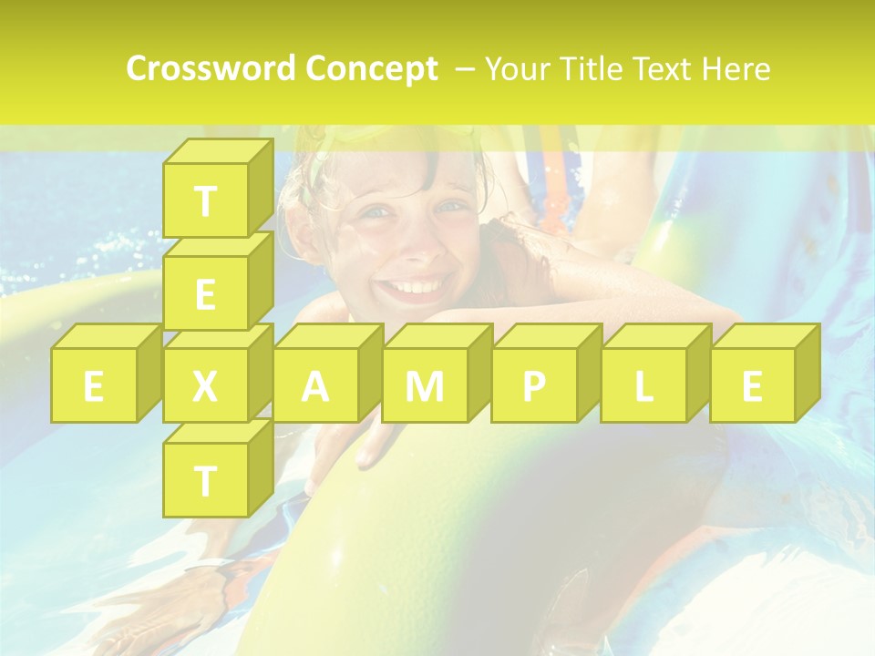 Swim Wear Aquapark Vacations PowerPoint Template