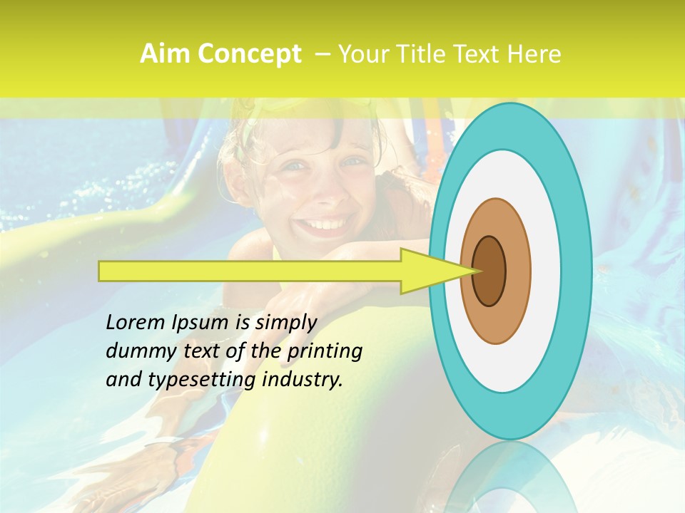 Swim Wear Aquapark Vacations PowerPoint Template