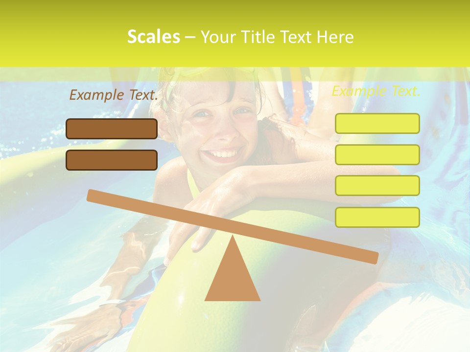 Swim Wear Aquapark Vacations PowerPoint Template