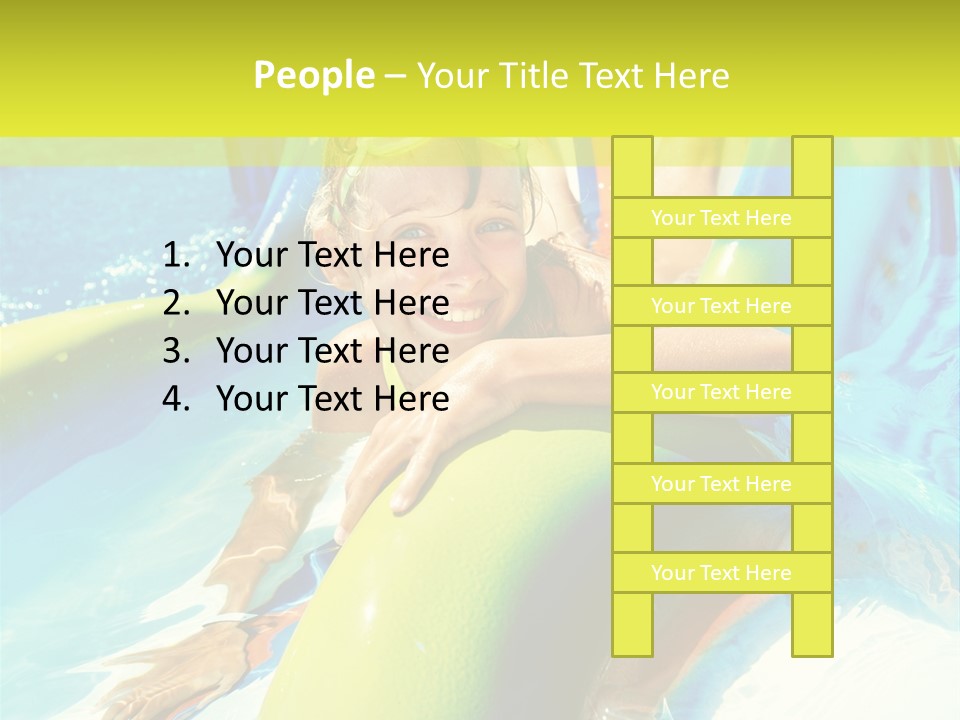 Swim Wear Aquapark Vacations PowerPoint Template