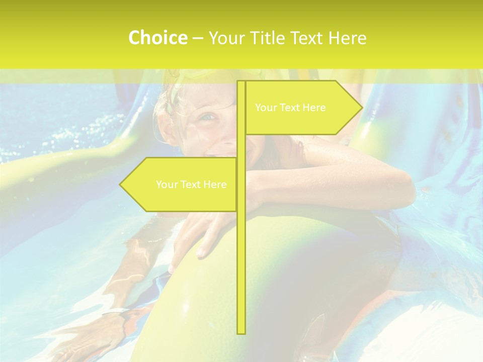 Swim Wear Aquapark Vacations PowerPoint Template
