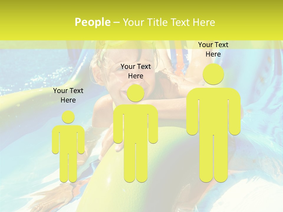 Swim Wear Aquapark Vacations PowerPoint Template