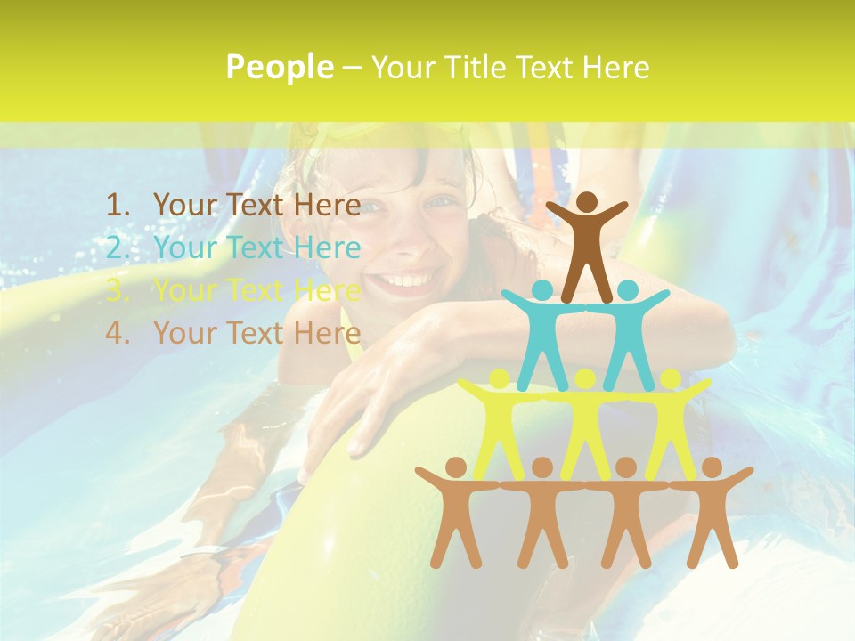 Swim Wear Aquapark Vacations PowerPoint Template