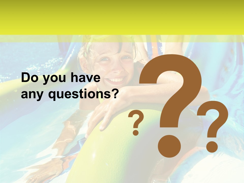 Swim Wear Aquapark Vacations PowerPoint Template