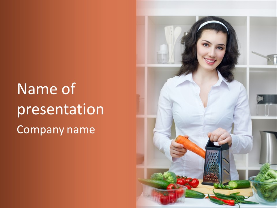 Vegetable Assistance Occupation PowerPoint Template