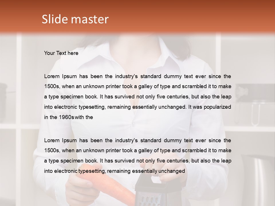 Vegetable Assistance Occupation PowerPoint Template