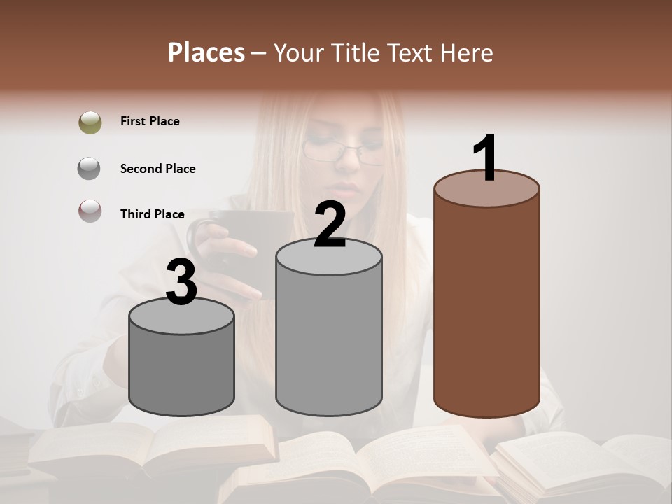 Teen Woman Study PowerPoint Template