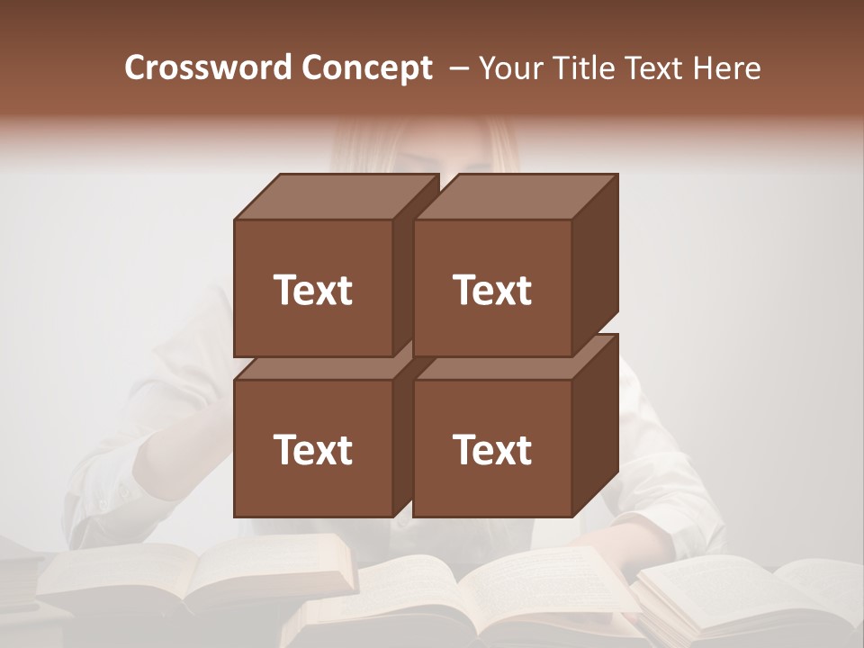 Teen Woman Study PowerPoint Template