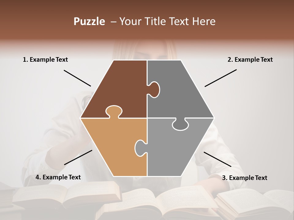 Teen Woman Study PowerPoint Template