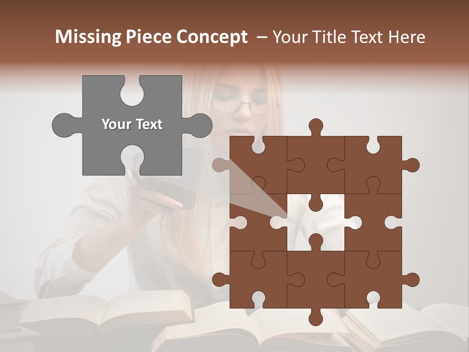 Teen Woman Study PowerPoint Template