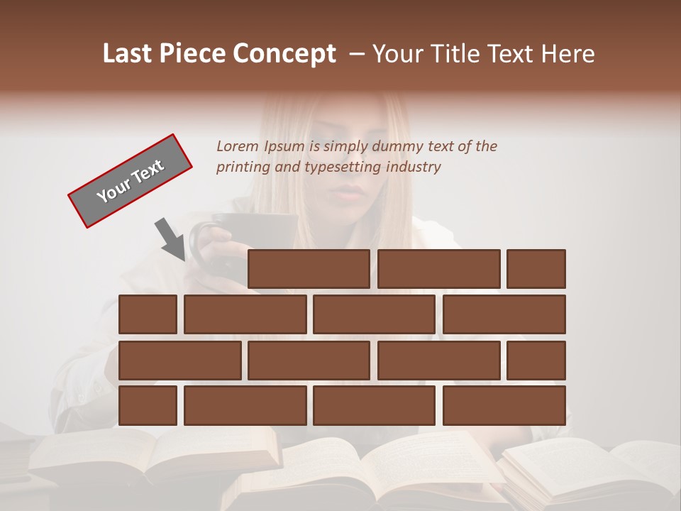 Teen Woman Study PowerPoint Template