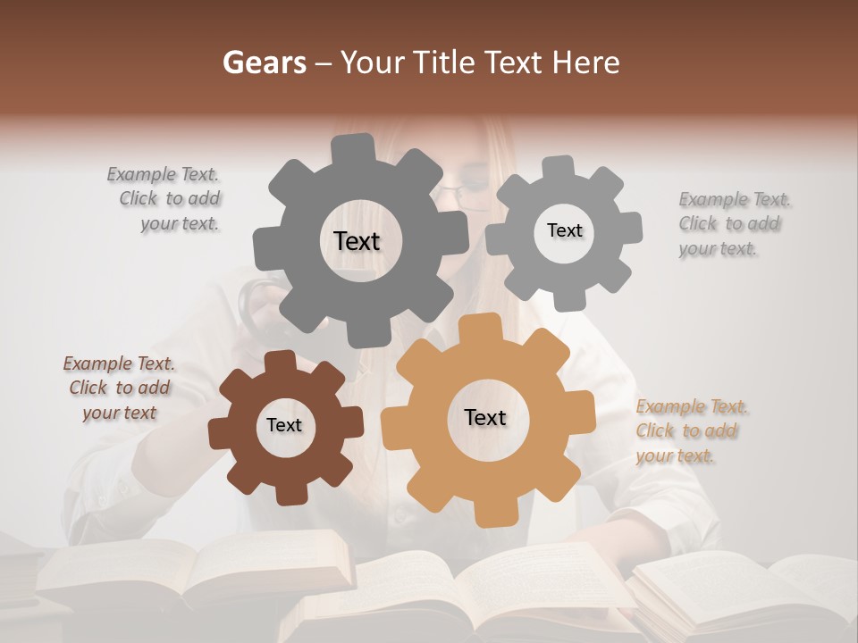 Teen Woman Study PowerPoint Template