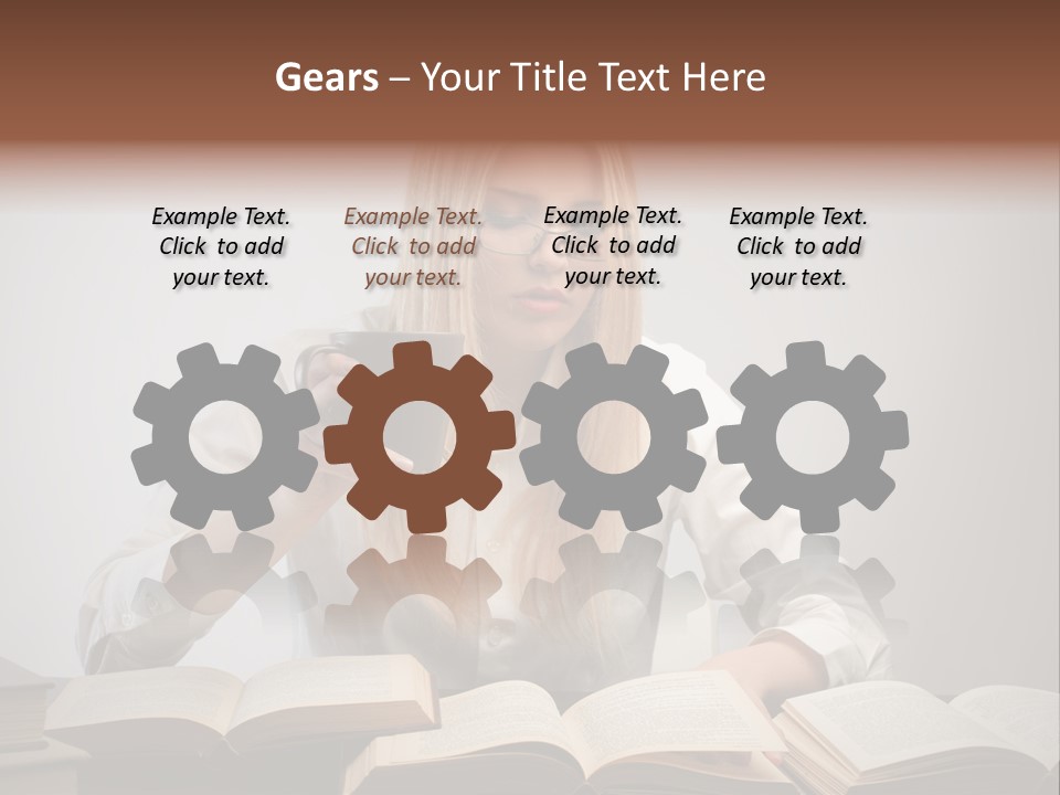 Teen Woman Study PowerPoint Template