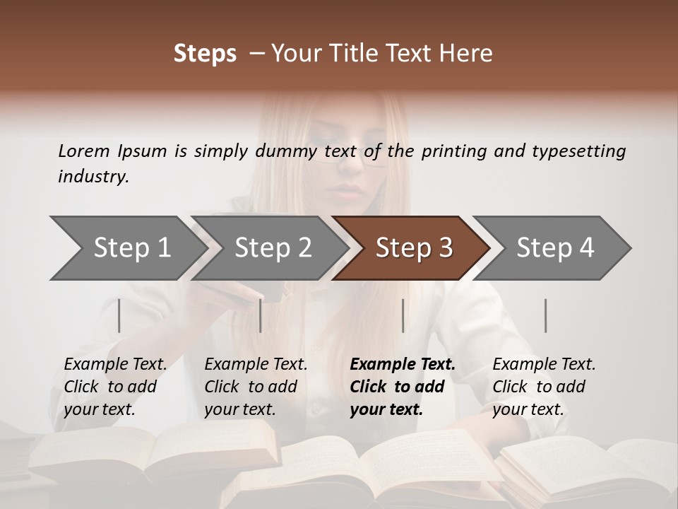 Teen Woman Study PowerPoint Template