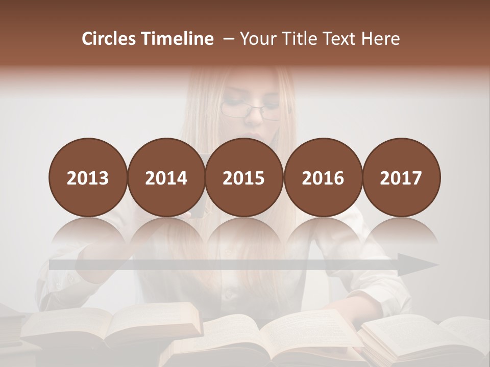 Teen Woman Study PowerPoint Template