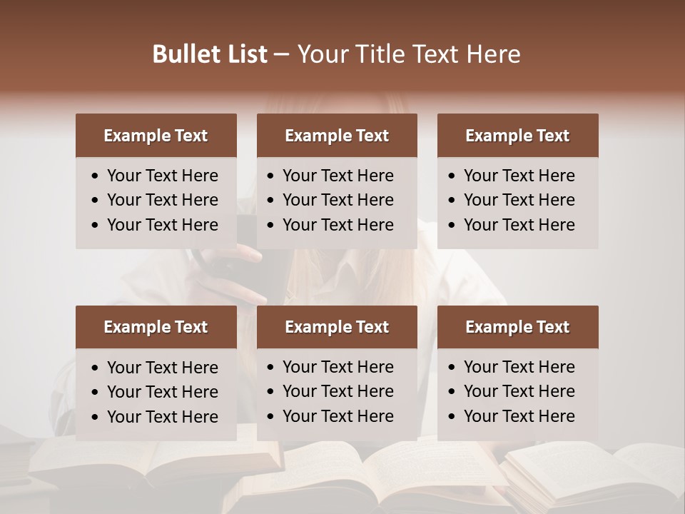Teen Woman Study PowerPoint Template