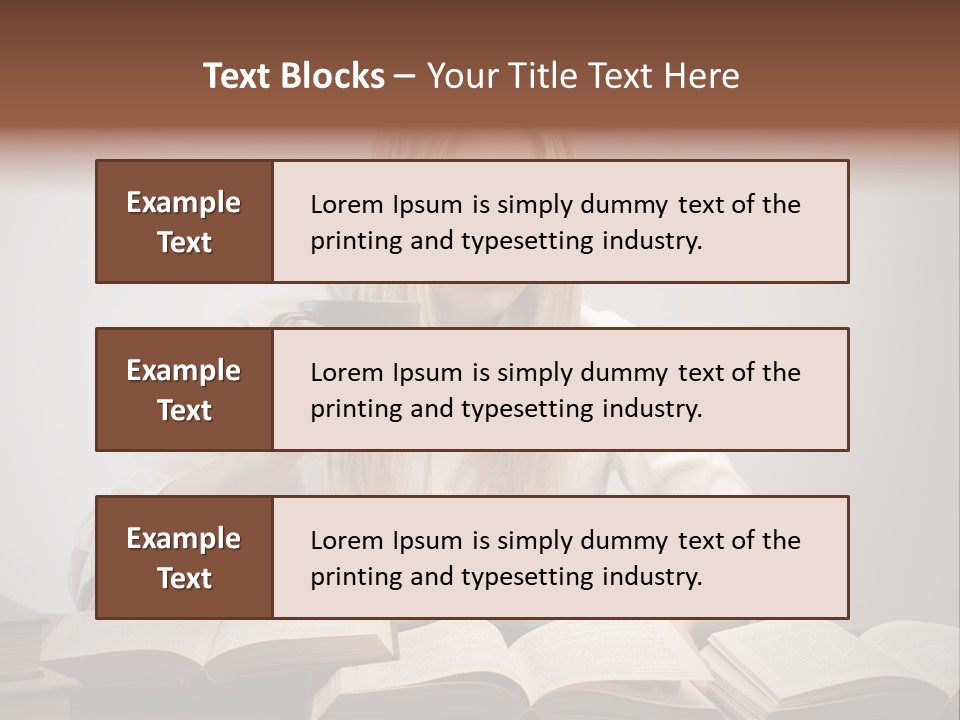 Teen Woman Study PowerPoint Template