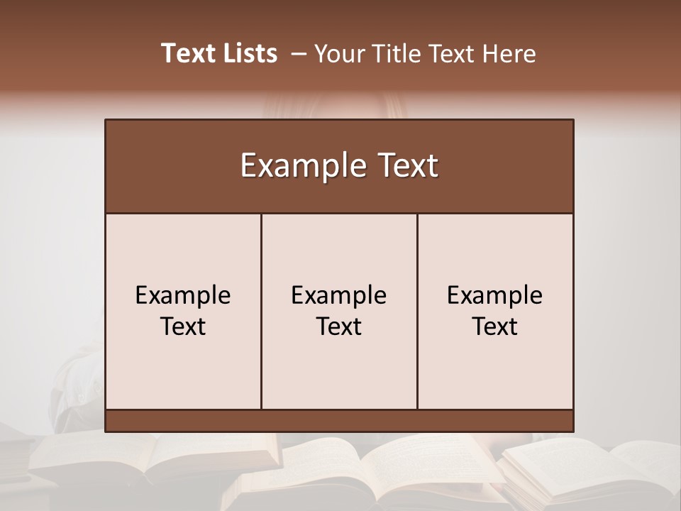 Teen Woman Study PowerPoint Template