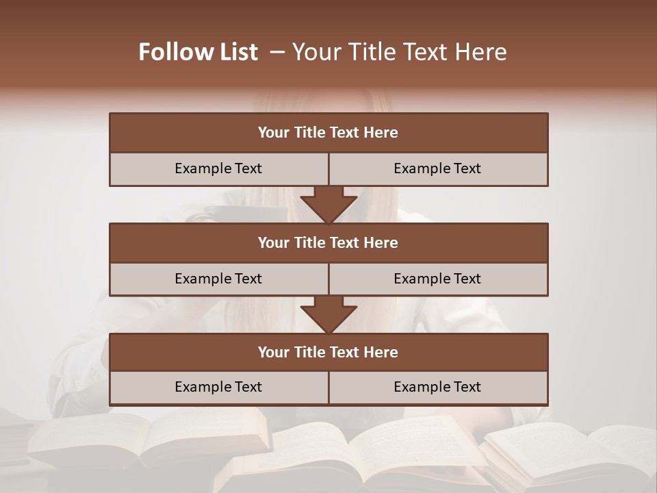 Teen Woman Study PowerPoint Template
